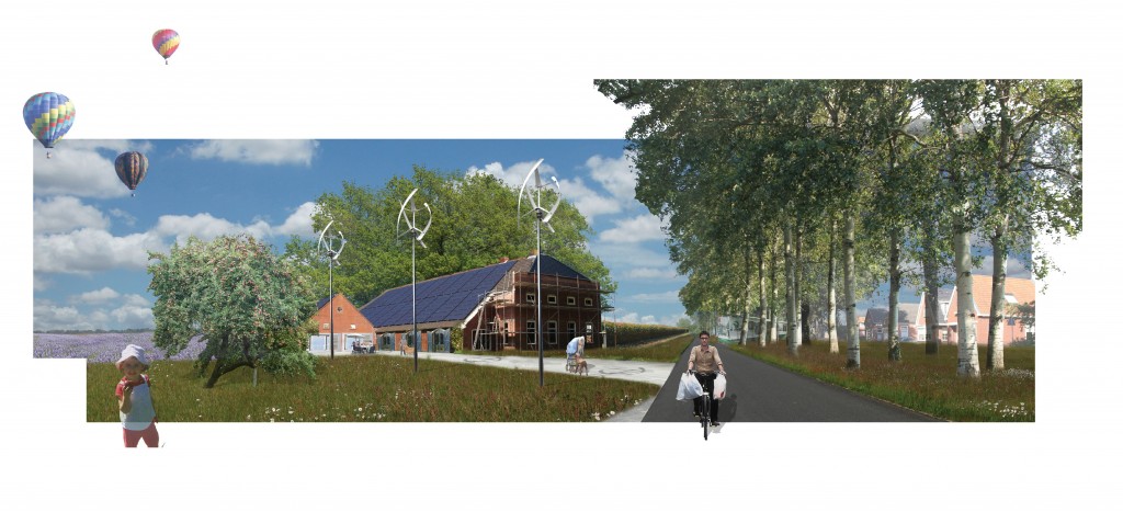 Figure 4_An example of a design visualisation of diversified renewable energy generation in the Veenkoloniën 600 dpi